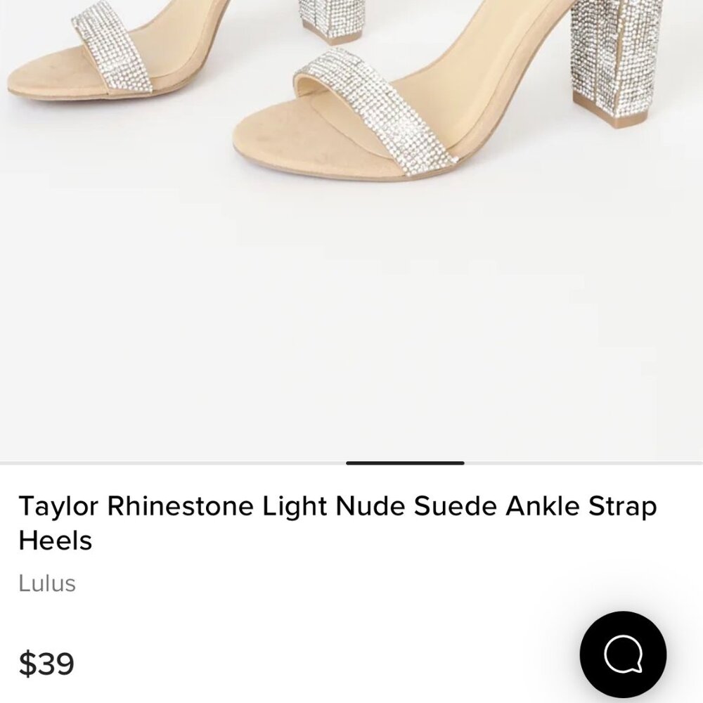 Taylor Rhinestone Light Nude Suede Ankle Strap Heels - Lulus - Picture 2 of 10